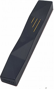 Black stone mezuza case 8cm