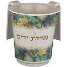 Large Bamboo Washing Cup blue fantasia