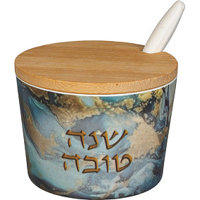 Bamboo Honey Dish Shana Tova fantasia