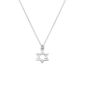 Sterling  Silver Magen David Necklace