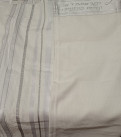 COTTON tallit white/silver 50