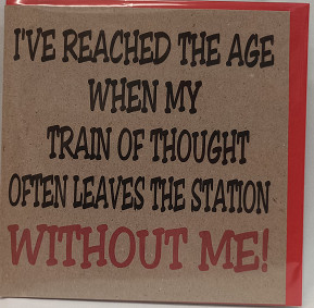 Reached the age train....