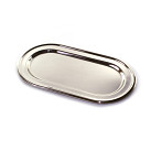 silber plated oval challah  tray