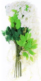 Sukkah floral decoration (white)