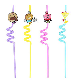 Chanukah Straw Characters