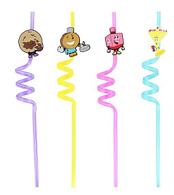 Chanukah Straw Characters