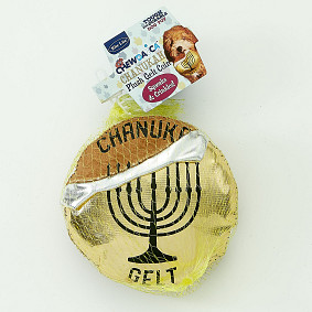 Chewdaica Chanukah gelt Toy (for DOGS!)