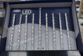 Diamond cut LED Menorah