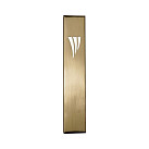 Brass Mezuza Case - brushed gold