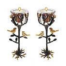 Brass Tree of life candlesticks
