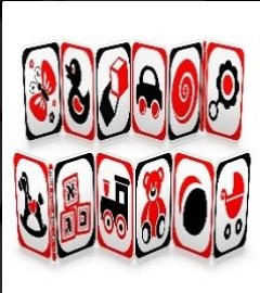 Black and red harmonica