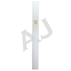 Dabbah Narrow Mezuzah Case 7cm Silver 